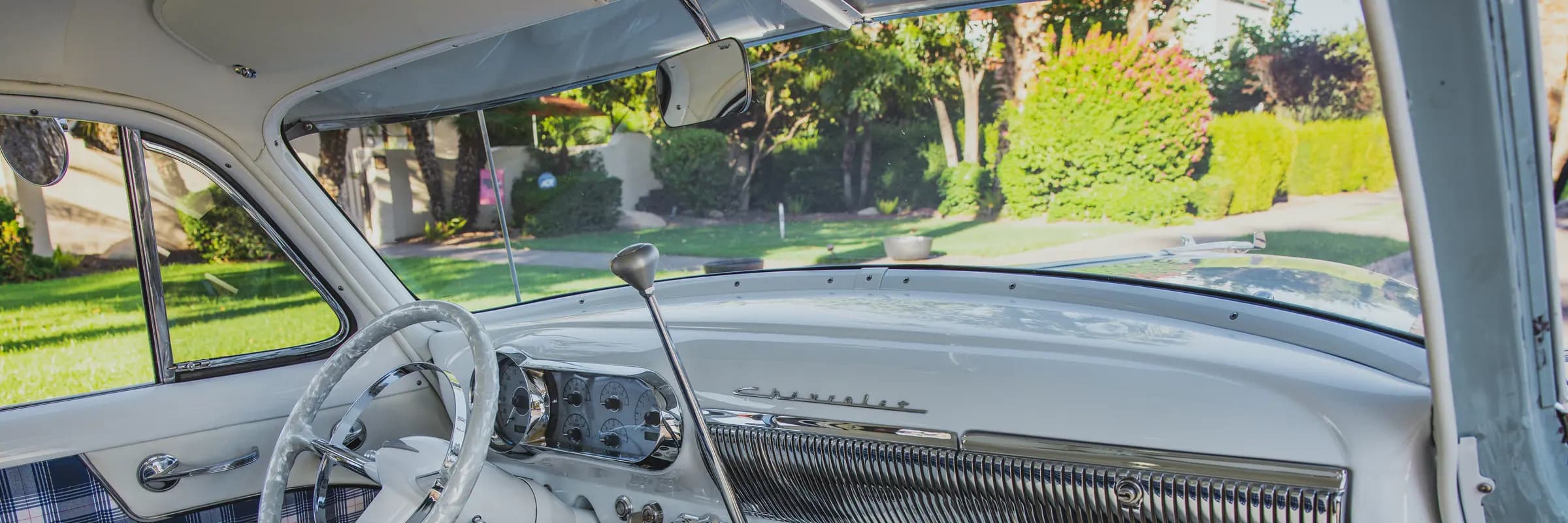 Classic Chevy lifestyle install scene